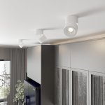 Накладной светодиодный светильник 15W 3000K белый матовый DLR031 Elektrostandard