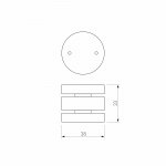 Slim Magnetic Коннектор круглый шарнирный для накладного шинопровода (чёрный) 85010/00 Elektrostandard