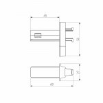 Slim Magnetic Соединитель для круглого шарнирного коннектора (чёрный) 85011/00 Elektrostandard