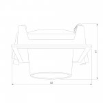 Потолочный светодиодный светильник 8W 4000K чёрный 25087/LED Elektrostandard