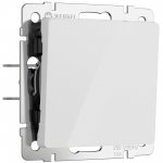 Выключатель одноклавишный (белый акрил) Werkel W1110041