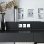 Выключатель двухклавишный с подсветкой (белый акрил) Werkel W1120141