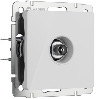 ТВ-розетка оконечная (белый акрил) Werkel W1183041 ТВ-розетка оконечная (белый акрил) Werkel W1183041