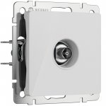 ТВ-розетка оконечная (белый акрил) Werkel W1183041