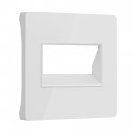 Накладка для двойной розетки Еthernet RJ-45 (белый акрил) Werkel W1191141