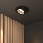 Потолочный светодиодный светильник 10W 3000K черный 9919 LED Elektrostandard