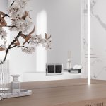 Выключатель двухклавишный (черный акрил) Werkel W1120048