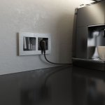 Выключатель двухклавишный с подсветкой (черный акрил) Werkel W1120148