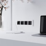 Розетка Ethernet RJ-45 (черный акрил) Werkel W1181048