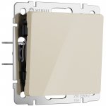 Выключатель одноклавишный проходной (айвори акрил) Werkel W1112043