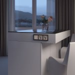 Выключатель одноклавишный проходной с подсветкой (айвори акрил) Werkel W1112143