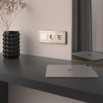 Клавиша для выключателя перекрестного (айвори акрил) Werkel W1119043