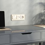 Накладка для двойной розетки Еthernet RJ-45 (айвори акрил) Werkel W1191143