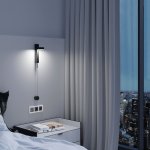 Выключатель одноклавишный с подсветкой (графит акрил) Werkel W1110144