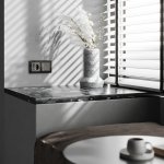 Выключатель одноклавишный с подсветкой (графит акрил) Werkel W1110144