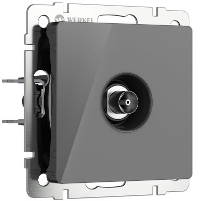 ТВ-розетка оконечная (графит акрил) Werkel W1183044 ТВ-розетка оконечная (графит акрил) Werkel W1183044