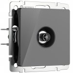 ТВ-розетка оконечная (графит акрил) Werkel W1183044