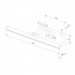 Светильник настенный светодиодный Monza LED черный 4000К 40128/LED черный Elektrostandard