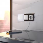 Умный сенсорный выключатель одноклавишный (белый) W4513001 Werkel