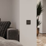 Умный сенсорный выключатель двухклавишный (черный) W4523008 Werkel