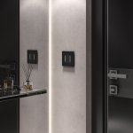 Умный сенсорный выключатель двухклавишный (черный) W4523008 Werkel