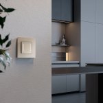 Умный сенсорный выключатель двухклавишный (шампань) W4523011 Werkel