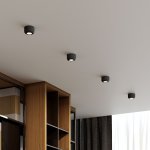 Светильник потолочный светодиодный 7W 4000K чёрный 25088/LED Elektrostandard