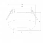 Светильник потолочный светодиодный 7W 4000K белый 25088/LED Elektrostandard