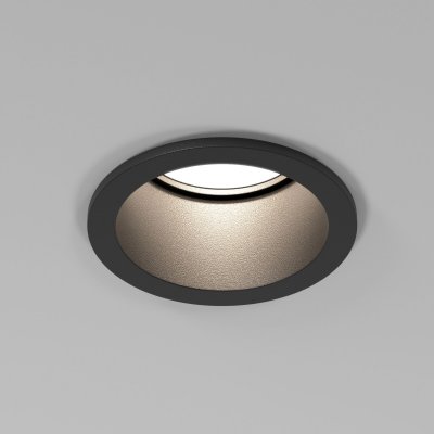 Светильник встраиваемый GU10 чёрный 25002/01 Elektrostandard