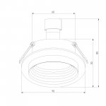 Светильник встраиваемый GU10 чёрный 25007/01 Elektrostandard
