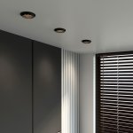 Светильник встраиваемый GU10 чёрный 25007/01 Elektrostandard