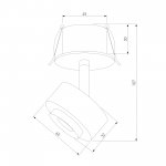 Потолочный светодиодный светильник 6W 4000K чёрный 25089/LED Elektrostandard
