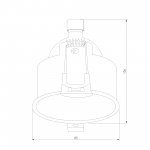 Светильник встраиваемый GU10 чёрный 25008/01 Elektrostandard