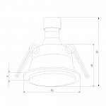 Светильник встраиваемый GU10 белый 25010/01 Elektrostandard