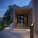 Светильник садово-парковый с поворотными плафонами Twin 35170/F черный Elektrostandard