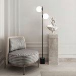 Торшер напольный Eurosvet 01158/2 черный Marbella