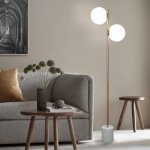 Торшер напольный Eurosvet 01158/2 латунь Marbella