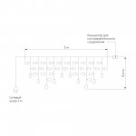 Уличная гирлянда IP66 Eurosvet 100-102 теплый белый 3*0,6м IP65 100-102