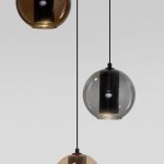 Подвесная люстра Eurosvet 50258/3 LED дымчатый/ бежевый/ шоколад Cobble