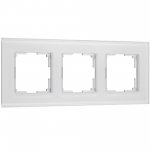 Рамка на 3 поста Senso (белый, стекло soft-touch) W0033101 Werkel