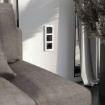 Рамка на 3 поста Senso (белый, стекло soft-touch) W0033101 Werkel