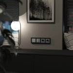 Рамка на 4 поста Senso (черный, стекло soft-touch) W0043108 Werkel