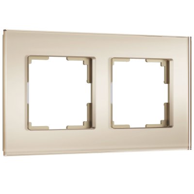 Рамка на 2 поста Senso (шампань, стекло soft-touch) W0023111 Werkel