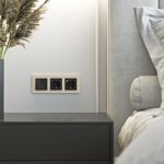 Рамка на 3 поста Senso (шампань, стекло soft-touch) W0033111 Werkel