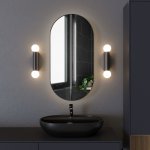 Настенный светильник со стеклянным плафонами Lily IP54 MRL 1029 черный Elektrostandard