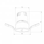 Потолочный светодиодный светильник Inline 10W 3000K белый/хром 25090/LED Elektrostandard