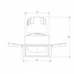 Потолочный светодиодный светильник Inline 10W 4000K белый/хром 25091/LED Elektrostandard