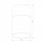Светильник потолочный светодиодный 10W 4000К латунь/прозрачный 25047/LED Elektrostandard