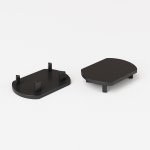 Slim Magnetic Заглушка для шинопровода Round (черный) (2шт) 85134/00 Elektrostandard