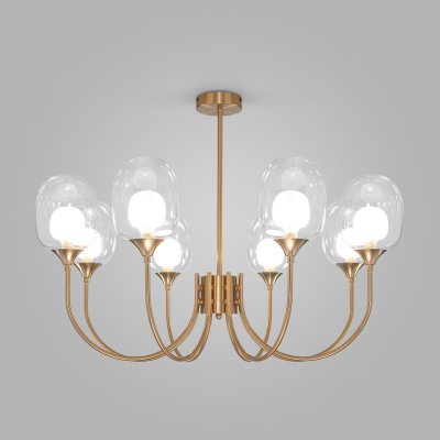 Подвесная люстра Eurosvet 70217/8 латунь Spritz